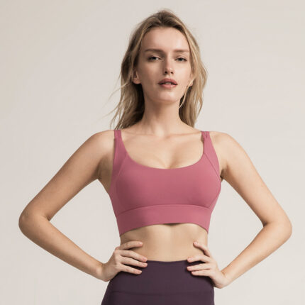 Size: L - Beautiful back sports bra yoga suit