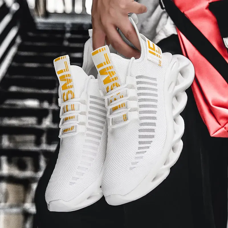 S6a27b3d072604e34bedbc9b758f07ab65.webp Color: Green, Shoe Size: 37 - Men Casual Shoes 2023 Summer New Breathable Versatile Lightweight Running Shockproof Men Sports Shoes Thick Sole Walking Gym - Image 1