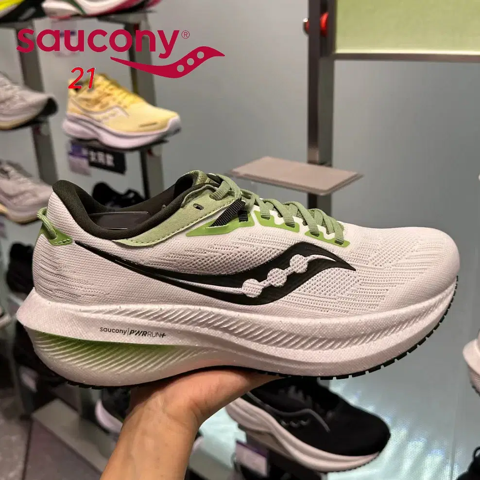 Sdc05454e4fb449f881e4d2dbbd7c64799.webp Color: Black, Shoe Size: 40 - 2023 NEW Original Saucony Triump-h 21 Victory Runner Speed Cross Running Casual Shoes Men Women Cushioning Race Road Sneakers - Image 1