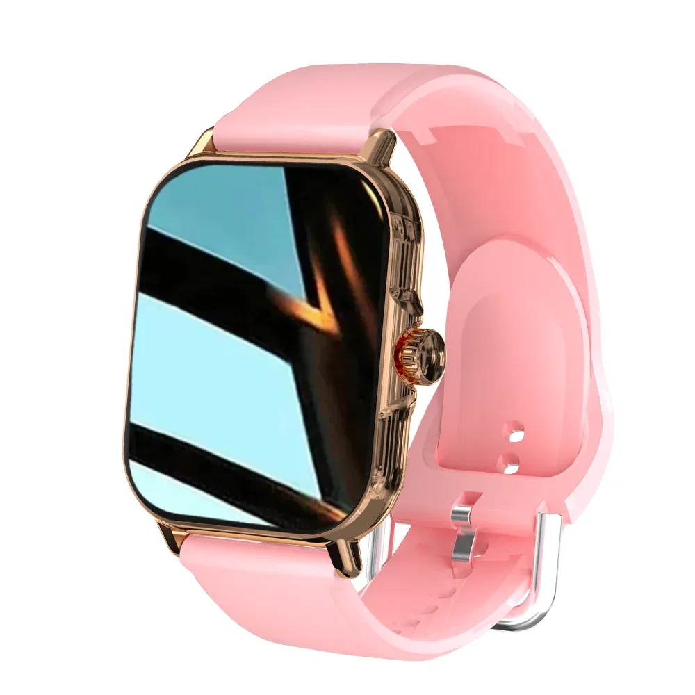 Sea9a424bbc004d95916b0ef2cce31d47V.webp Color: Pink - LAXASFIT H9 and H6 Smartwatch - Image 1